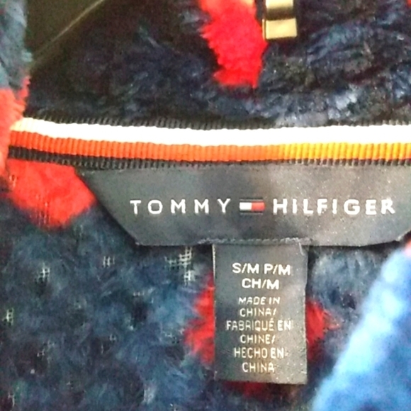 TOMMY HILFIGER SWEETHEARTS PLUSH SPA ROBE COZY BATHROBE SIZE S/M - Picture 2 of 7